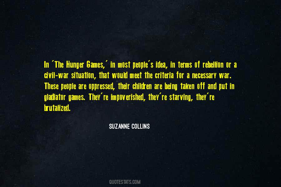 Quotes About Rebellion In The Hunger Games #861331