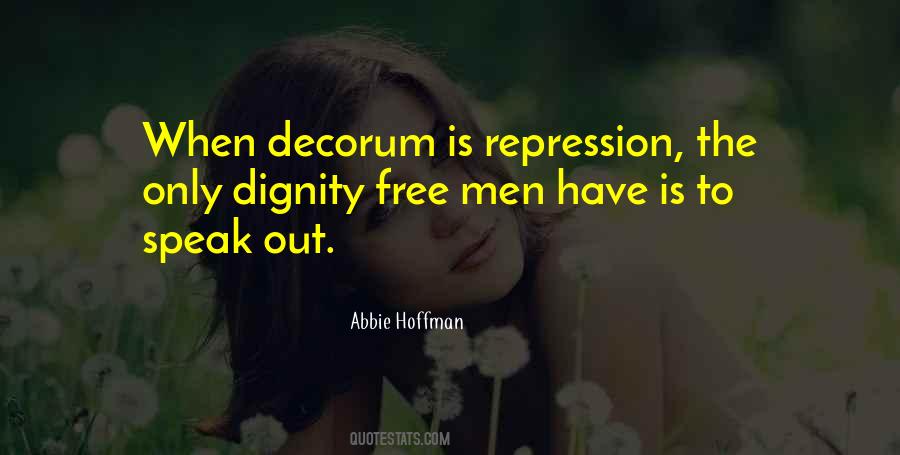 Quotes About Decorum #1027653