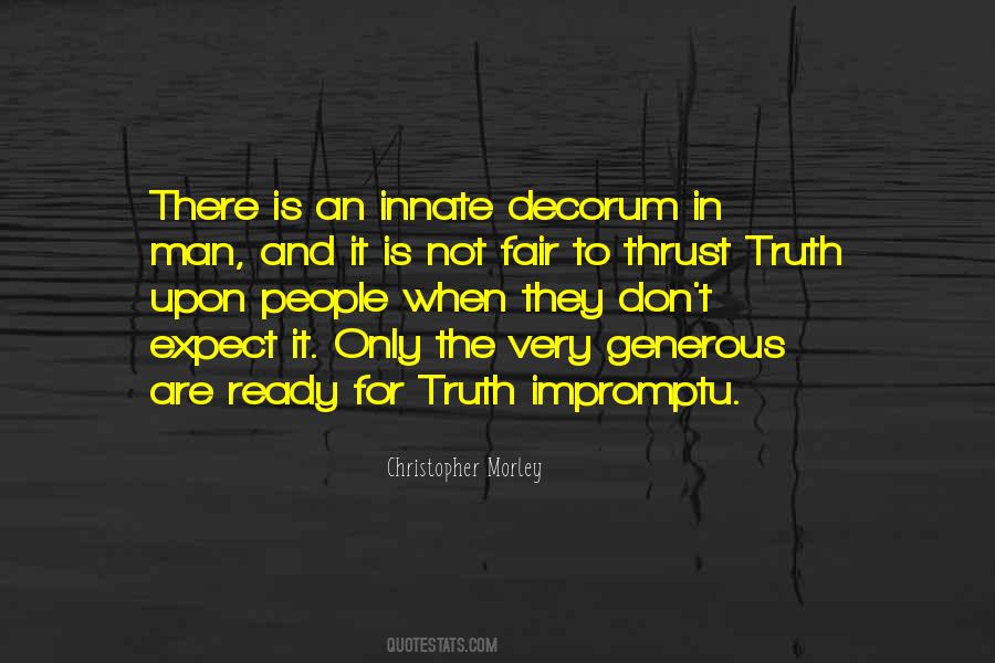 Quotes About Decorum #5411