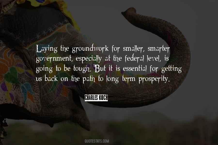 Quotes About Groundwork #424289