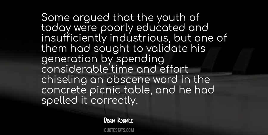 Youth And Time Quotes #176167