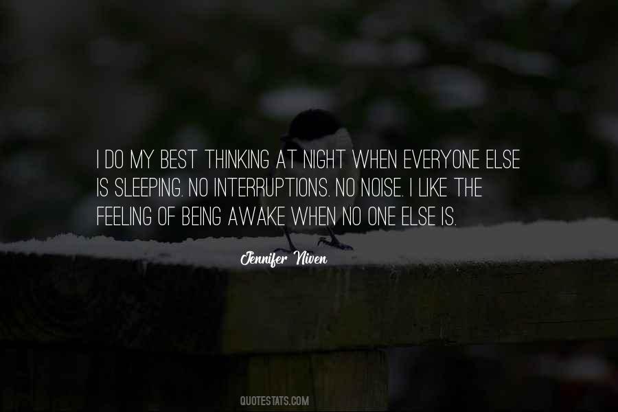 Quotes About Thinking At Night #1822530
