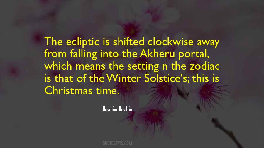 Quotes About Winter Solstice #1309449