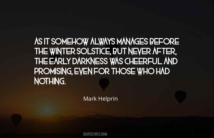 Quotes About Winter Solstice #1732280