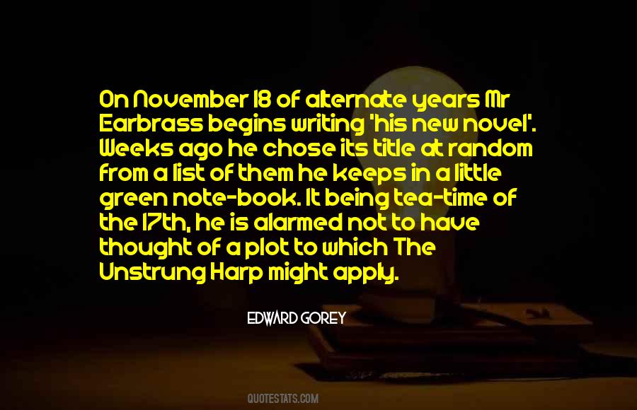 Quotes About Plot Writing #1354050