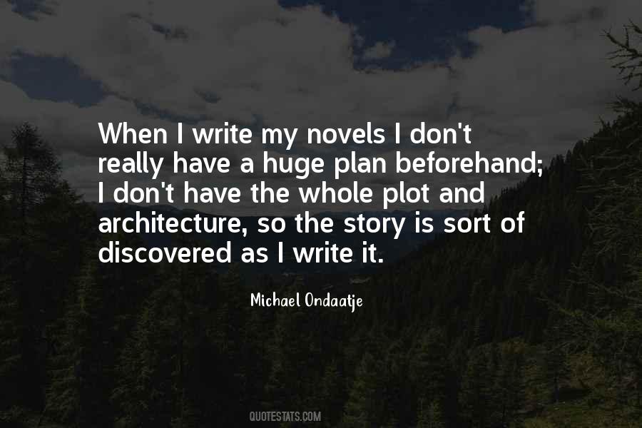 Quotes About Plot Writing #830589