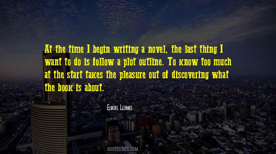 Quotes About Plot Writing #988010