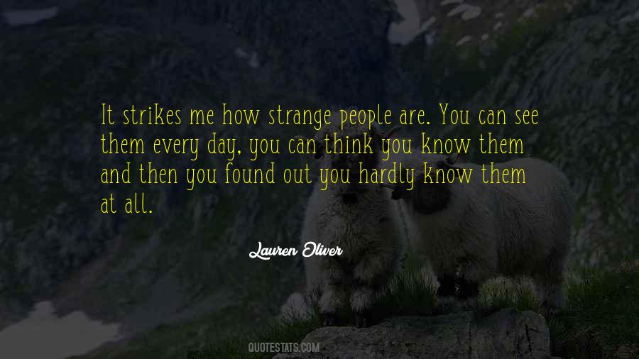 People Are Strange Quotes #436463