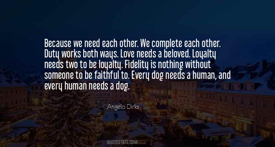 Human To Dog Quotes #280075
