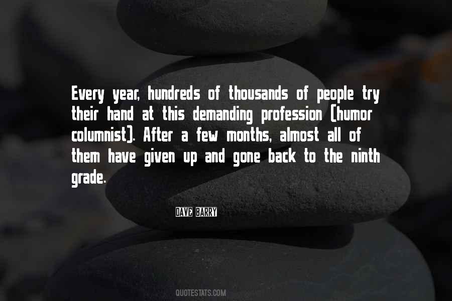 Hundreds Of Thousands Quotes #1246114