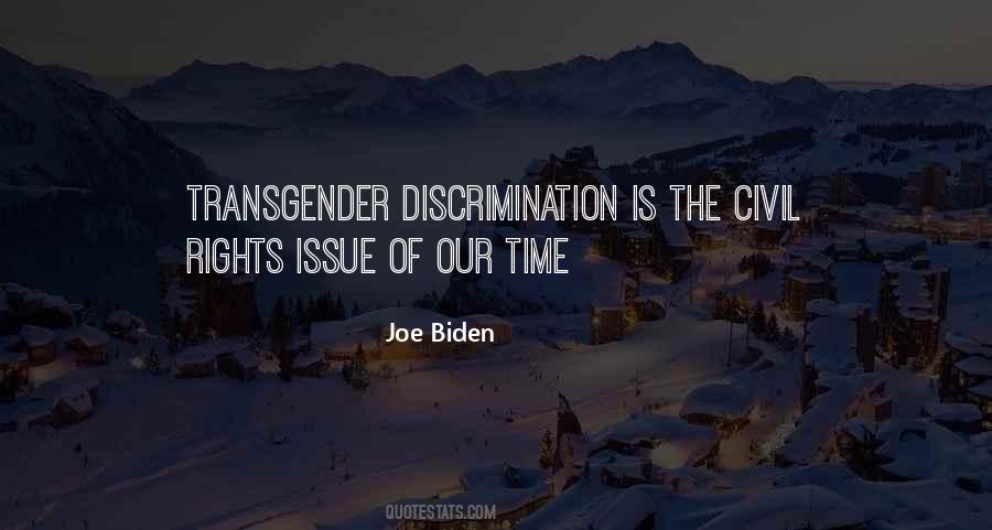 Quotes About Transgender Discrimination #470171