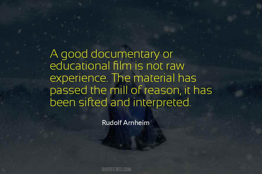 Quotes About Documentary Film #1092856