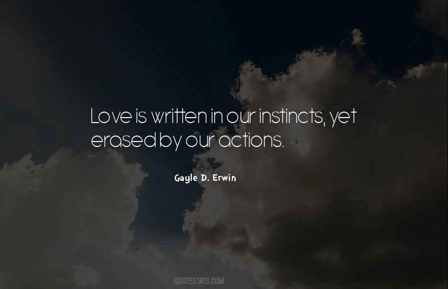 Quotes About Instincts #1272617