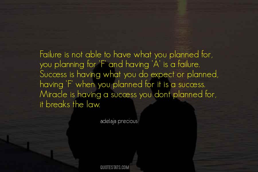 Quotes About Planning And Success #248262