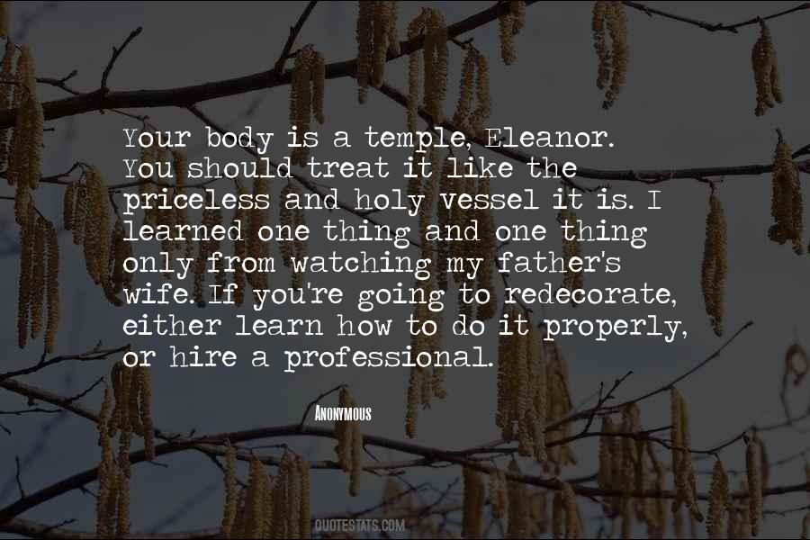 Quotes About Body Is A Temple #1447555