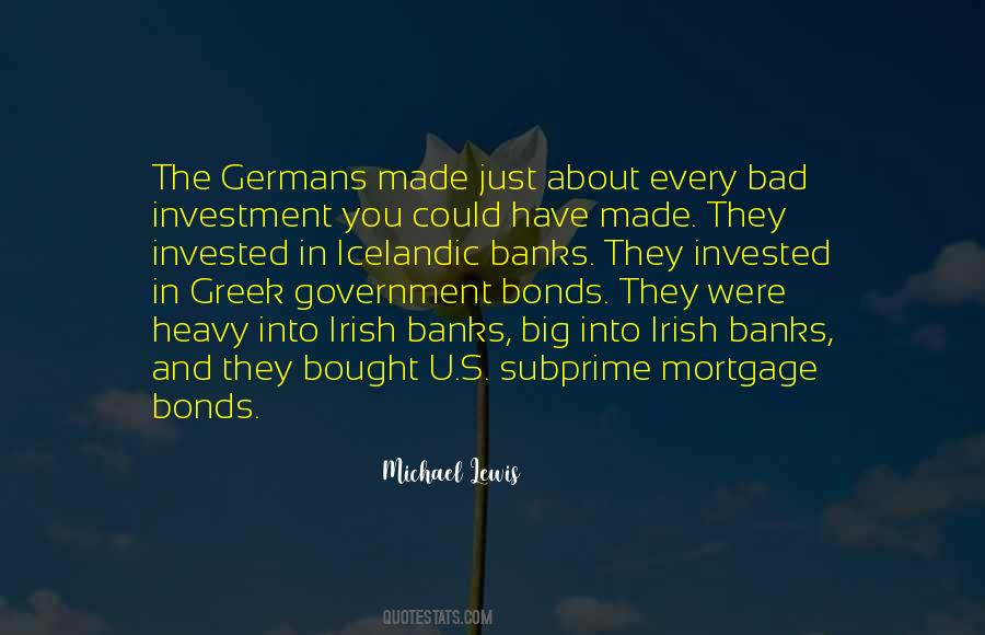 Subprime Mortgage Bonds Quotes #903685