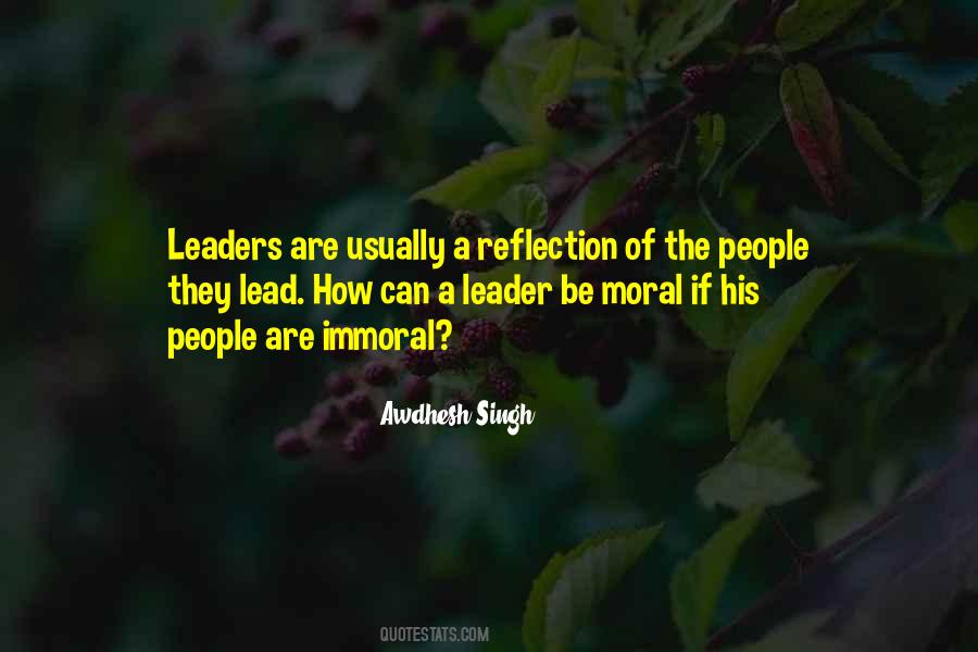 Quotes About Moral Leadership #1842803
