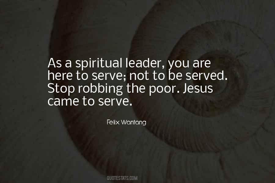 Spiritual Leader Quotes #1263817