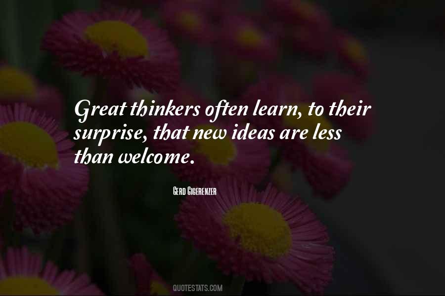 Quotes About Great Thinkers #729318