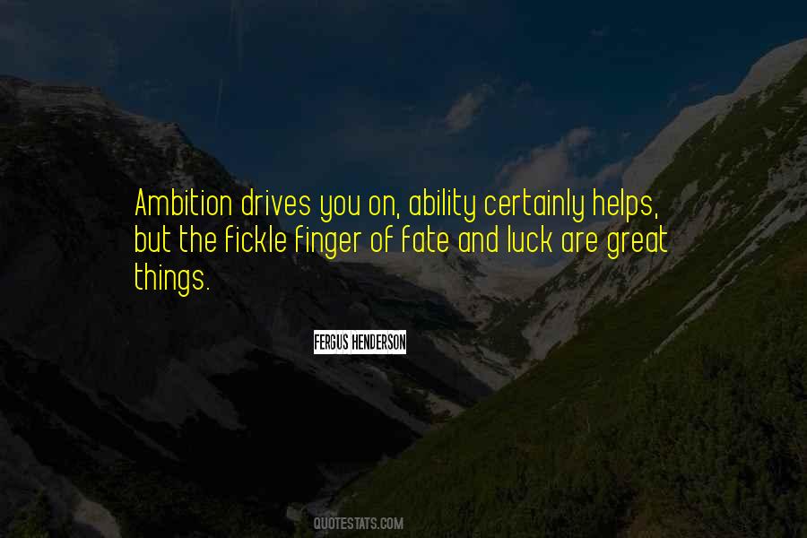 Quotes About Ambition #1648411