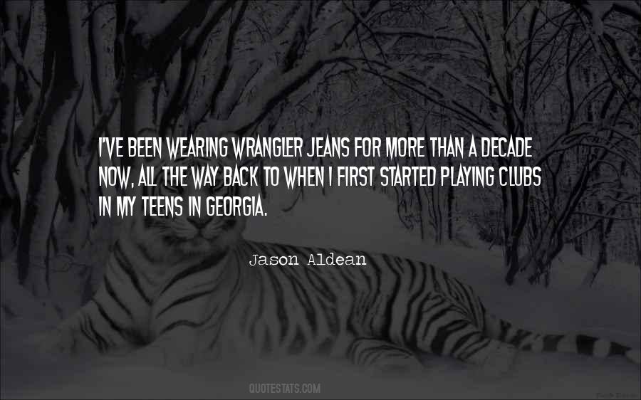 Wearing Jeans Quotes #1527717