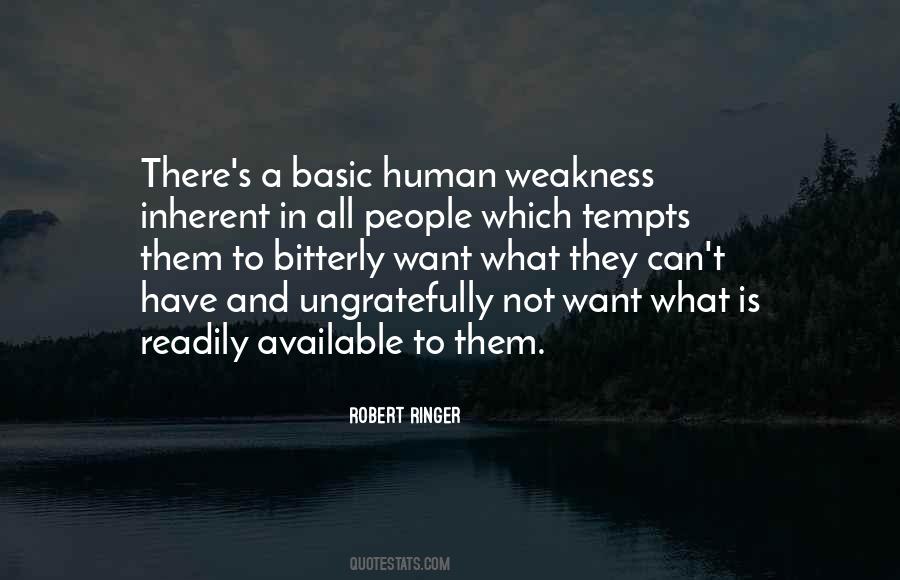 Human Weakness Quotes #1732019