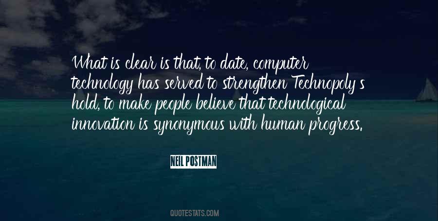 Quotes About Technological Innovation #295989 Quotes About Technological Innovation #295989
