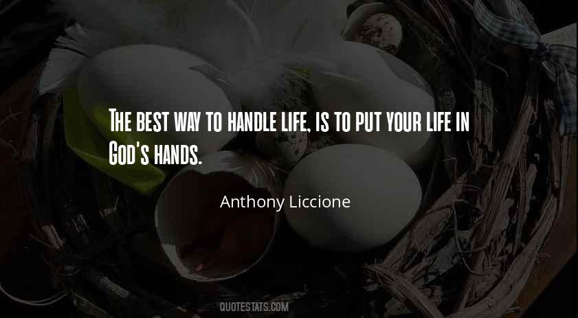 Quotes About Life In God's Hands #1282080