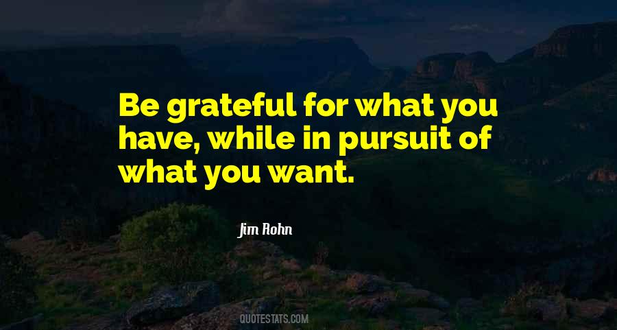 Be Grateful For What You Have Quotes #1780771