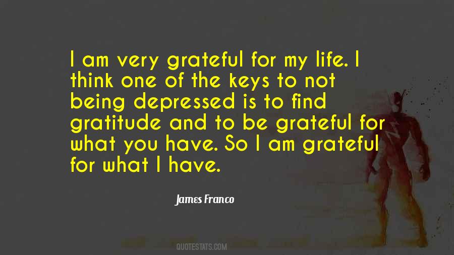 Be Grateful For What You Have Quotes #504675