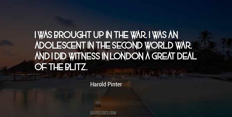 Quotes About The Blitz #1629461