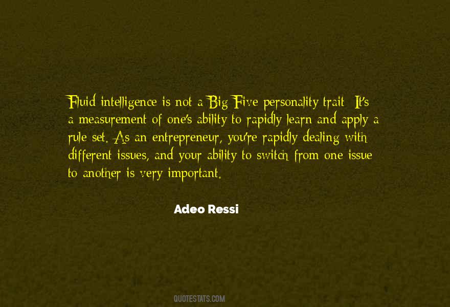 Intelligence And Personality Quotes #1097014
