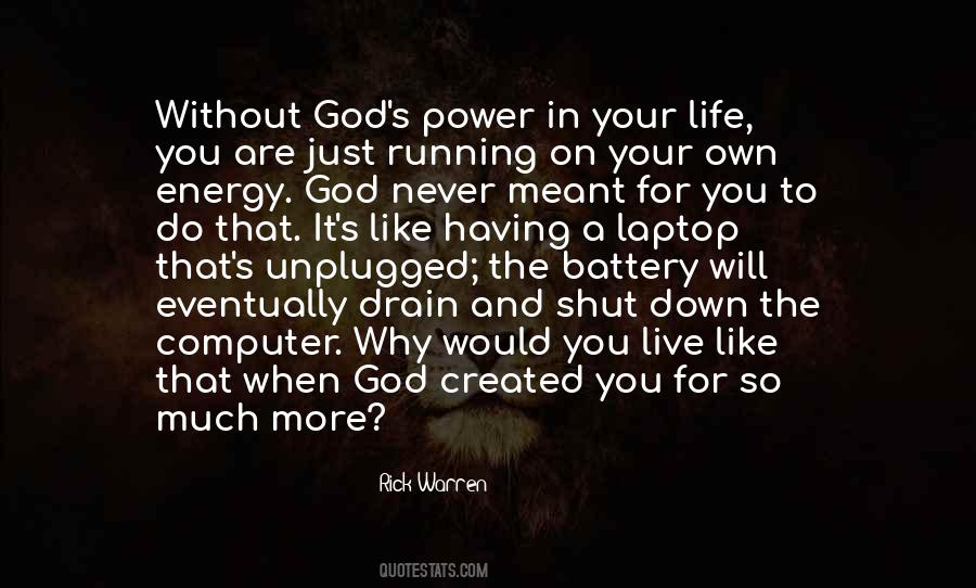 Quotes About God's Power #1194395