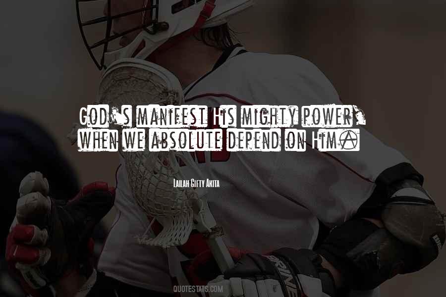 Quotes About God's Power #23597