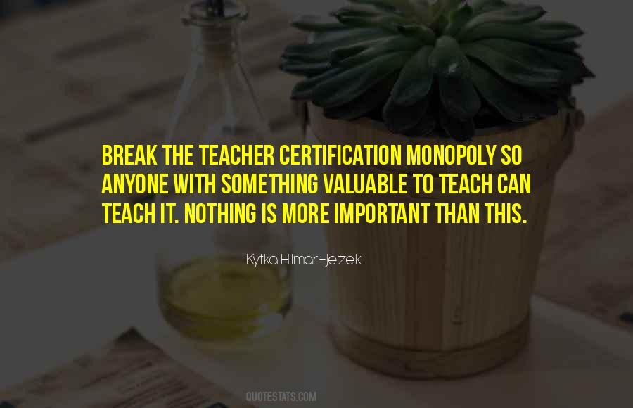 Quotes About Certification #453200