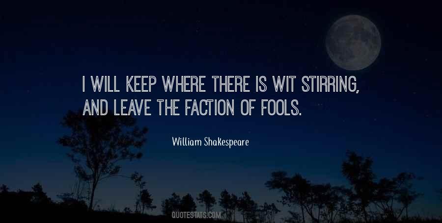 Quotes About Fools Shakespeare #1212171