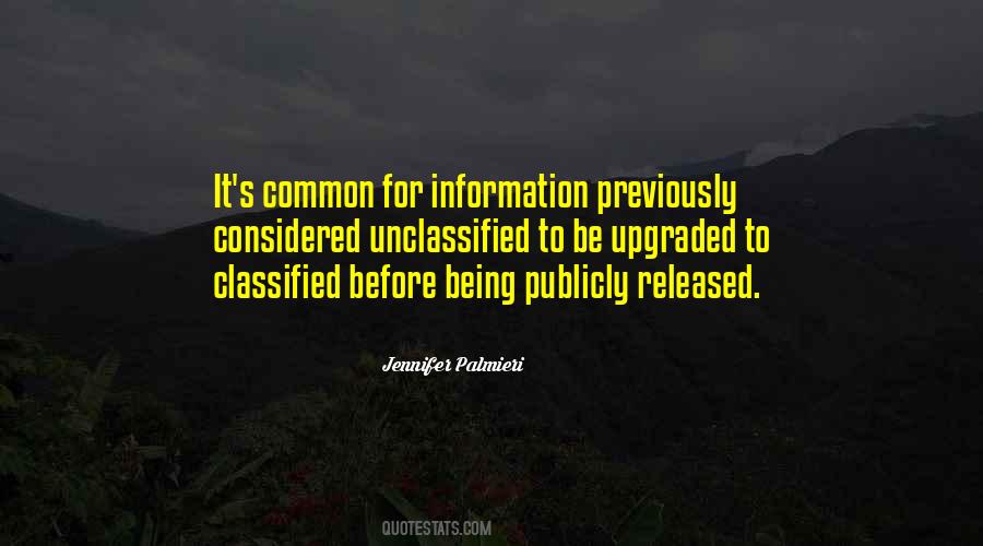 Quotes About Classified Information #1055780