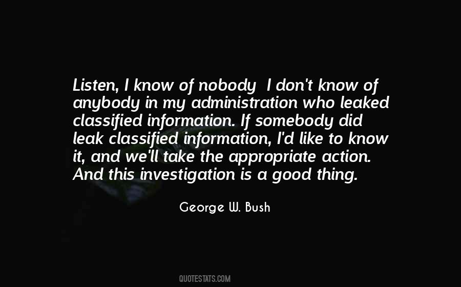 Quotes About Classified Information #10595