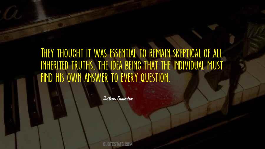 Quotes About Being Skeptical #960580