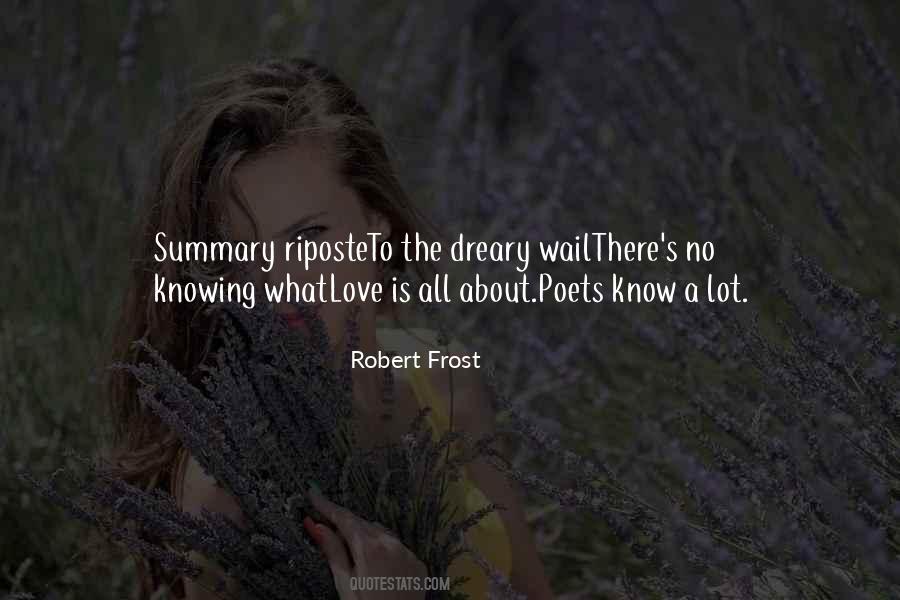 Quotes About Summary #1050308