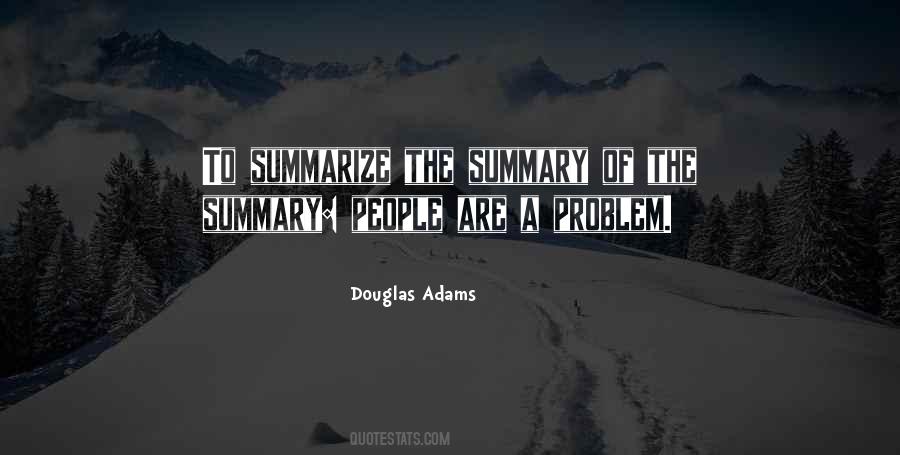 Quotes About Summary #1189452