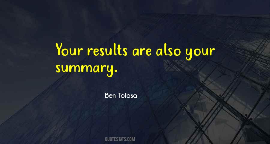 Quotes About Summary #1279875