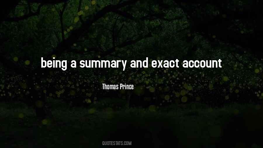 Quotes About Summary #1422470