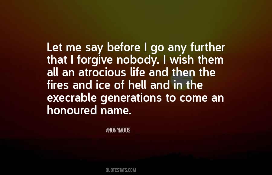 Life Go To Hell Quotes #13910