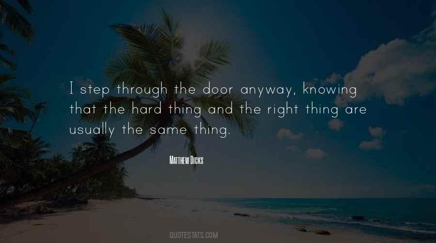 Right Door Quotes #615786
