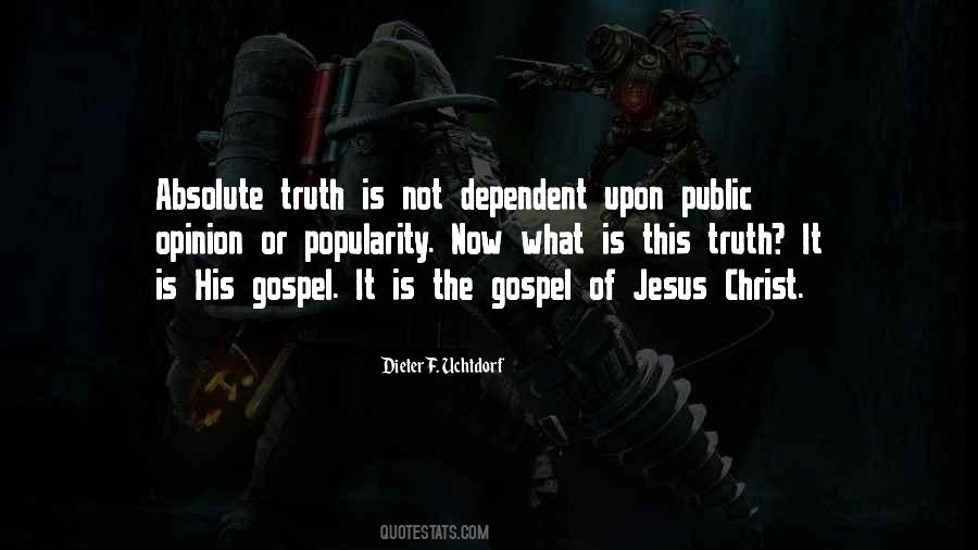 Gospel Of Jesus Christ Quotes #1294409