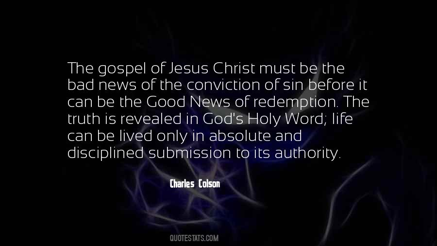 Gospel Of Jesus Christ Quotes #161673