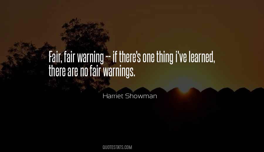 Quotes About Warnings #1109909