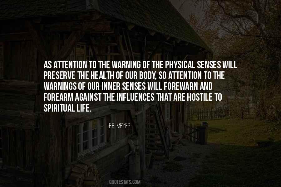 Quotes About Warnings #344427