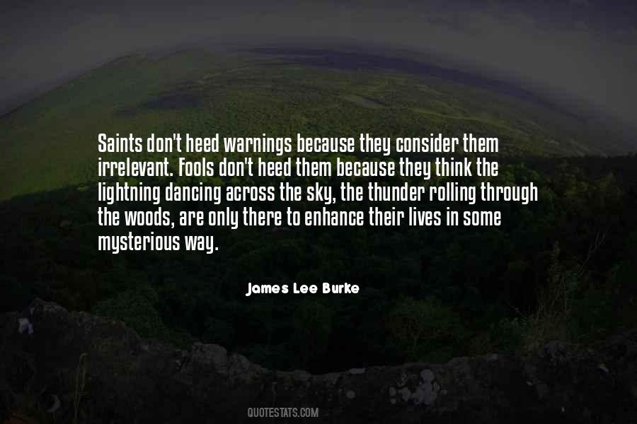 Quotes About Warnings #456831